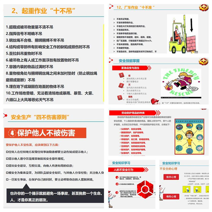 生產(chǎn)部部長趙廣寧給生產(chǎn)部所有員工培訓了什么是安全生產(chǎn)、勞動防護用品的種類以及使用規(guī)范、起重作業(yè)注意事項、應急、環(huán)保法律法規(guī)、管理制度等內(nèi)容。.jpg